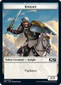 Knight // Pirate Double-sided Token [Core Set 2021 Tokens] | Fandemonia Ltd