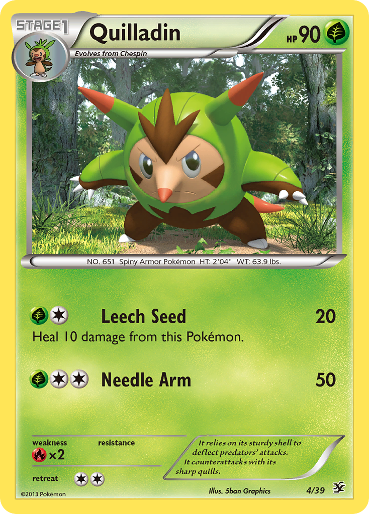 Quilladin (4/39) [XY: Kalos Starter Set] | Fandemonia Ltd