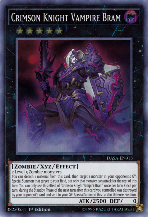 Crimson Knight Vampire Bram [DASA-EN013] Super Rare | Fandemonia Ltd