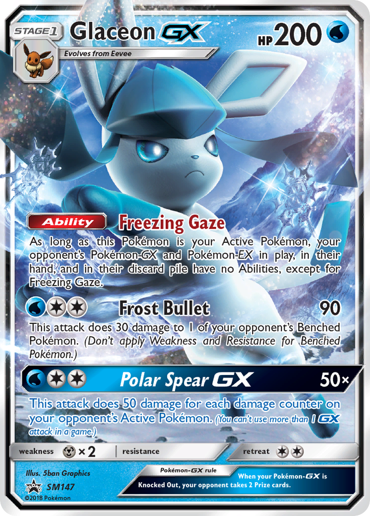 Glaceon GX (SM147) [Sun & Moon: Black Star Promos] | Fandemonia Ltd