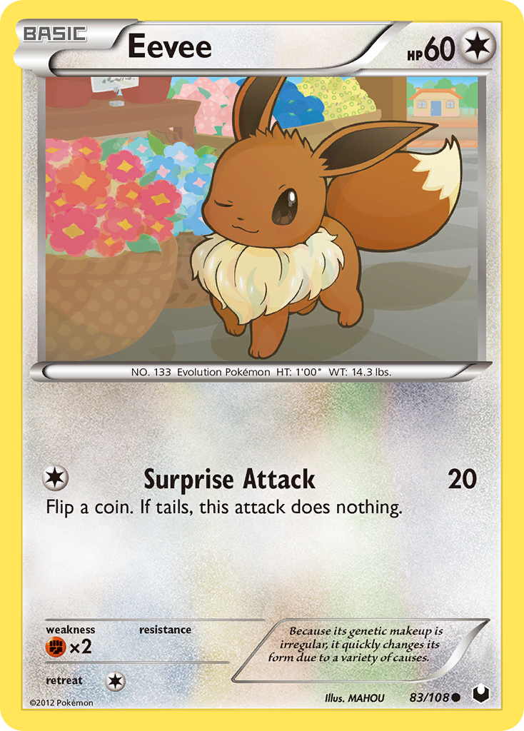 Eevee (83/108) [Black & White: Dark Explorers] | Fandemonia Ltd
