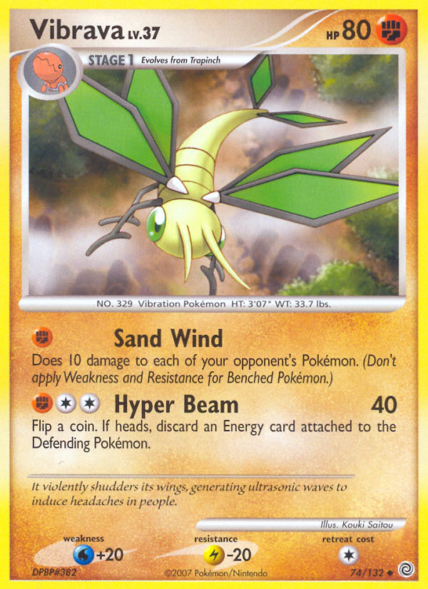 Vibrava (74/132) [Diamond & Pearl: Secret Wonders] | Fandemonia Ltd