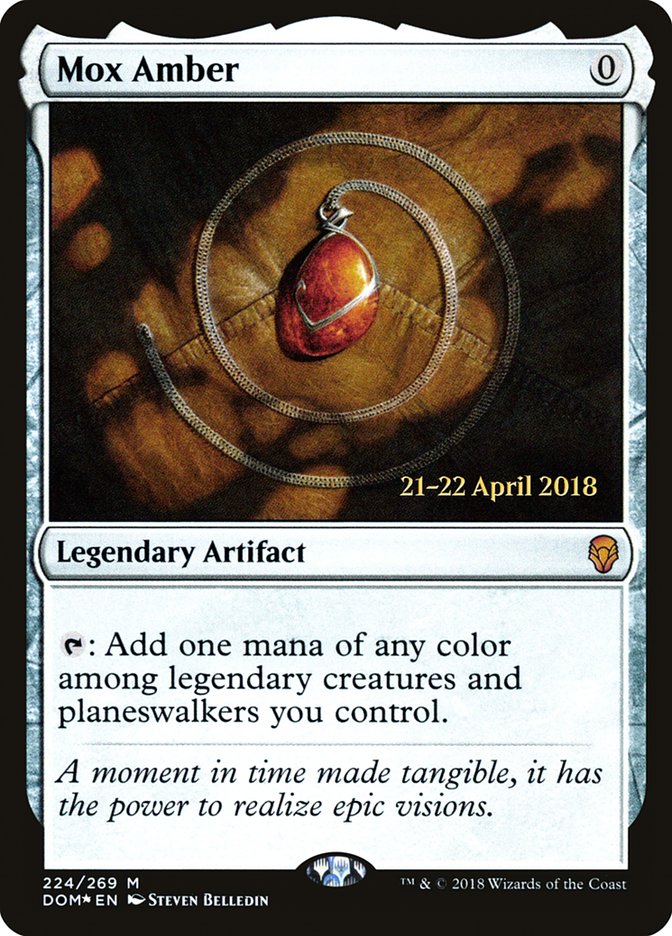 Mox Amber  [Dominaria Prerelease Promos] | Fandemonia Ltd