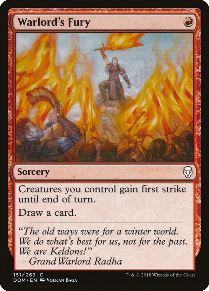 Warlord's Fury [Dominaria] | Fandemonia Ltd