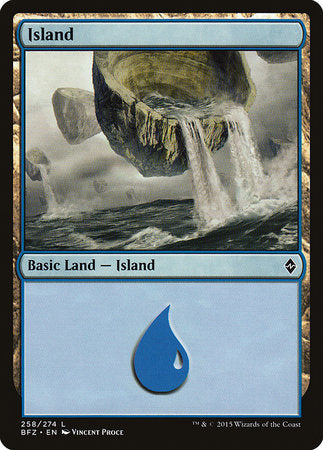 Island (258) [Battle for Zendikar] | Fandemonia Ltd