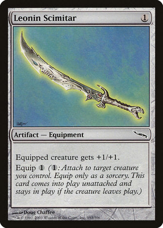 Leonin Scimitar [Mirrodin] | Fandemonia Ltd