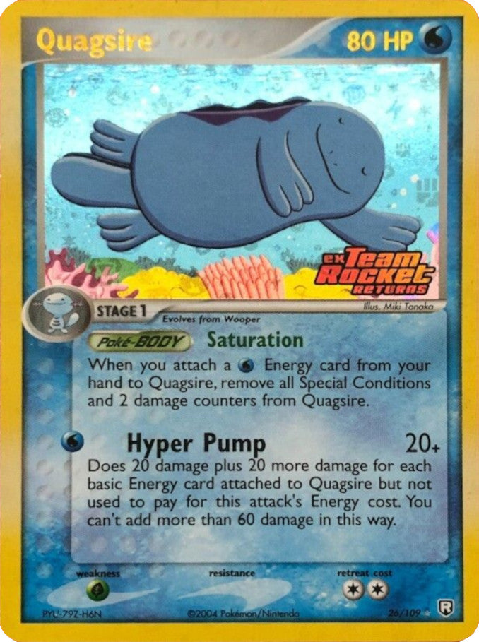 Quagsire (26/109) (Stamped) [EX: Team Rocket Returns] | Fandemonia Ltd