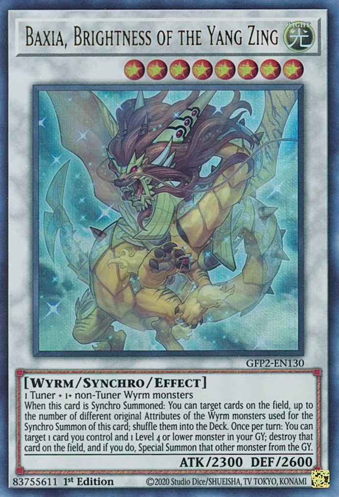 Baxia, Brightness of the Yang Zing [GFP2-EN130] Ultra Rare | Fandemonia Ltd