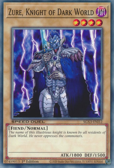 Zure, Knight of Dark World [SGX3-ENI12] Common | Fandemonia Ltd