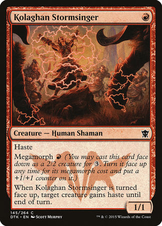 Kolaghan Stormsinger [Dragons of Tarkir] | Fandemonia Ltd