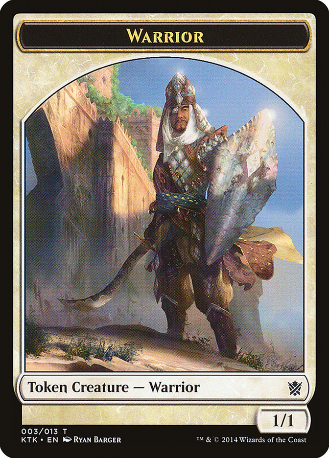 Warrior (003/013) [Khans of Tarkir Tokens] | Fandemonia Ltd