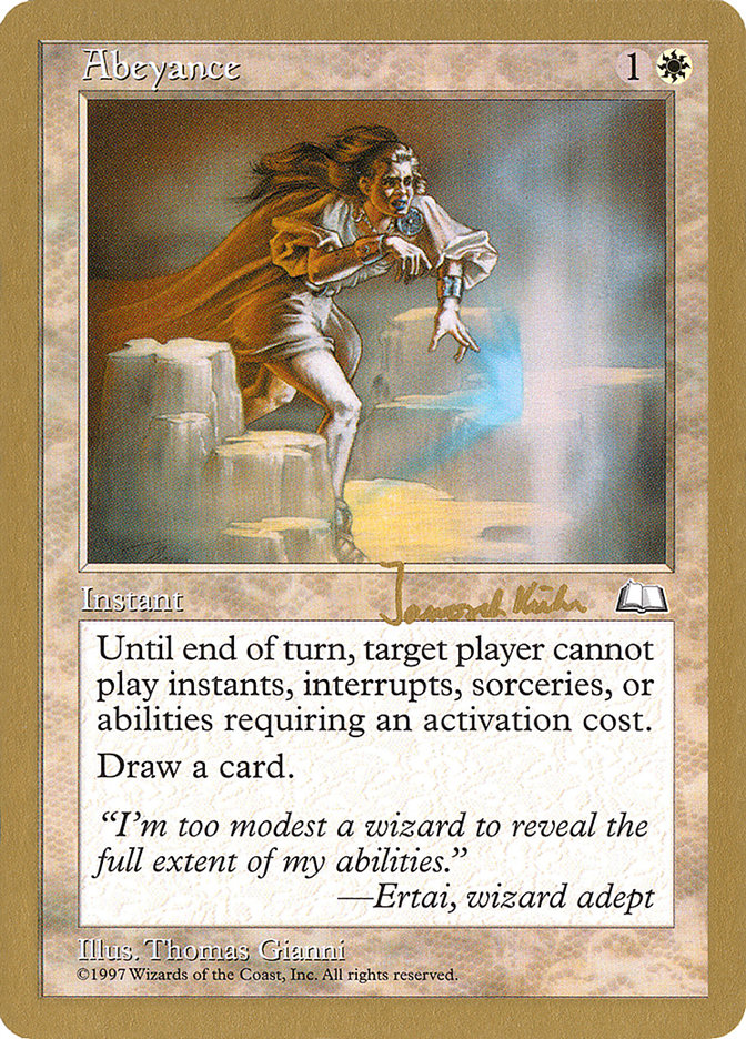 Abeyance (Janosch Kuhn) [World Championship Decks 1997] | Fandemonia Ltd