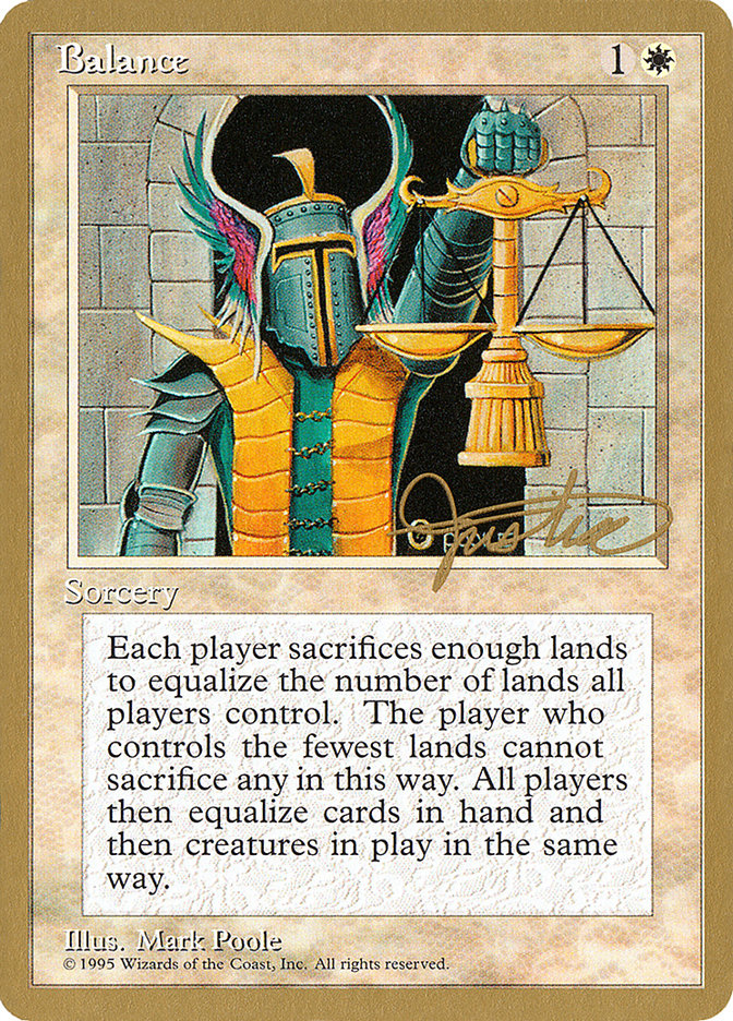 Balance (Mark Justice) [Pro Tour Collector Set] | Fandemonia Ltd