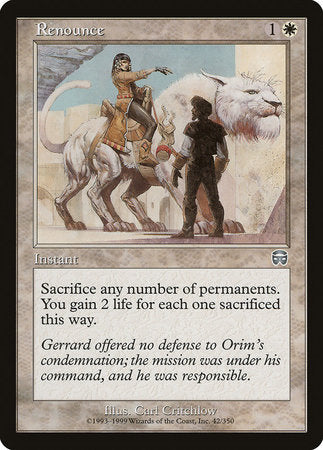 Renounce [Mercadian Masques] | Fandemonia Ltd