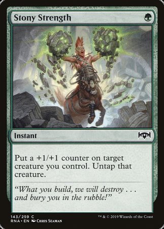 Stony Strength [Ravnica Allegiance] | Fandemonia Ltd