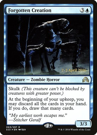 Forgotten Creation [Shadows over Innistrad Promos] | Fandemonia Ltd