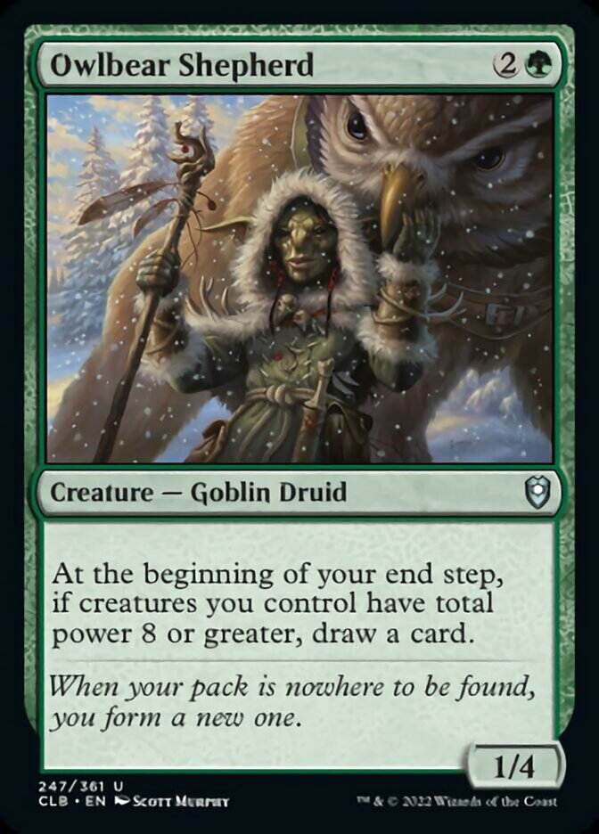 Owlbear Shepherd [Commander Legends: Battle for Baldur's Gate] | Fandemonia Ltd