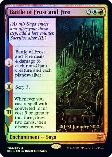 Battle of Frost and Fire [Kaldheim Prerelease Promos] | Fandemonia Ltd