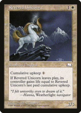 Revered Unicorn [Weatherlight] | Fandemonia Ltd