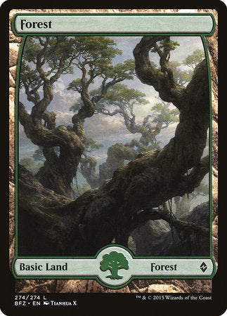 Forest (274) - Full Art [Battle for Zendikar] | Fandemonia Ltd