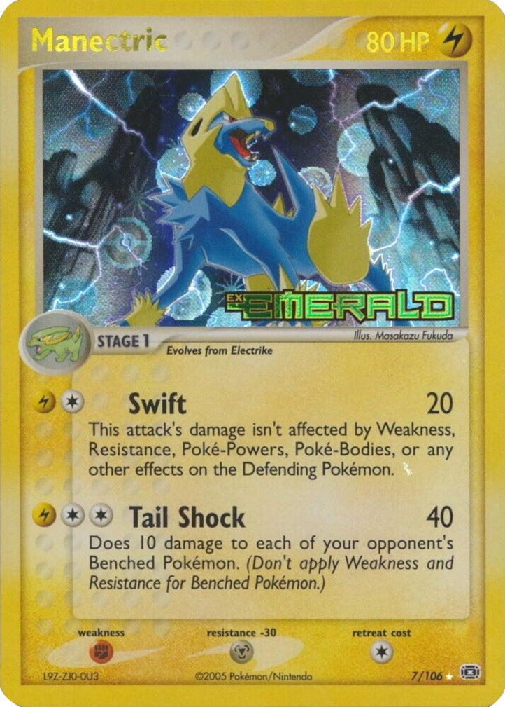 Manectric (7/106) (Stamped) [EX: Emerald] | Fandemonia Ltd