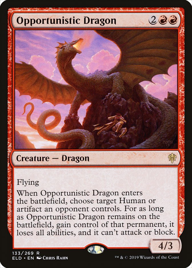 Opportunistic Dragon [Throne of Eldraine] | Fandemonia Ltd
