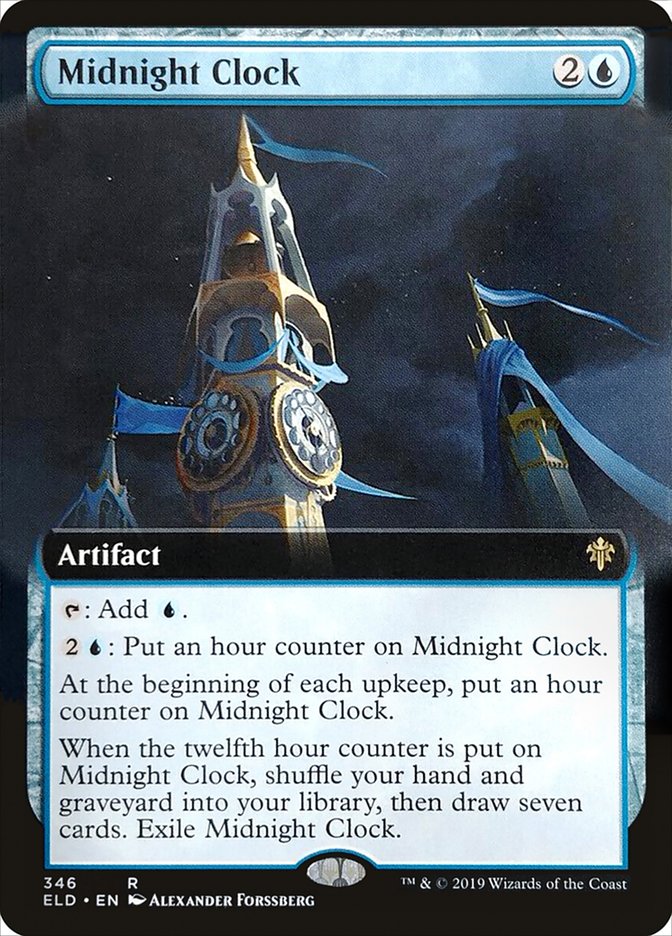 Midnight Clock (Extended Art) [Throne of Eldraine] | Fandemonia Ltd