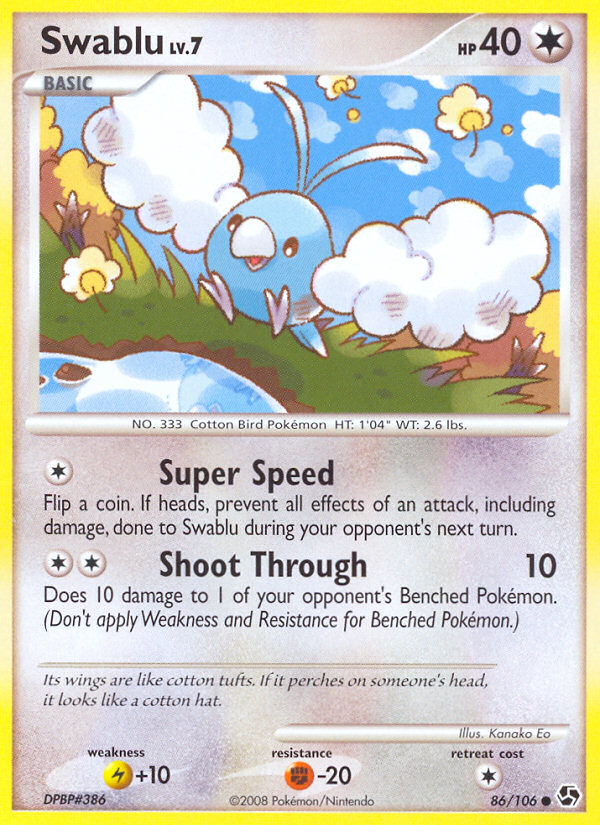 Swablu (86/106) [Diamond & Pearl: Great Encounters] | Fandemonia Ltd