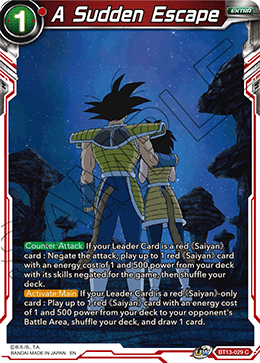 A Sudden Escape (Common) [BT13-029] | Fandemonia Ltd