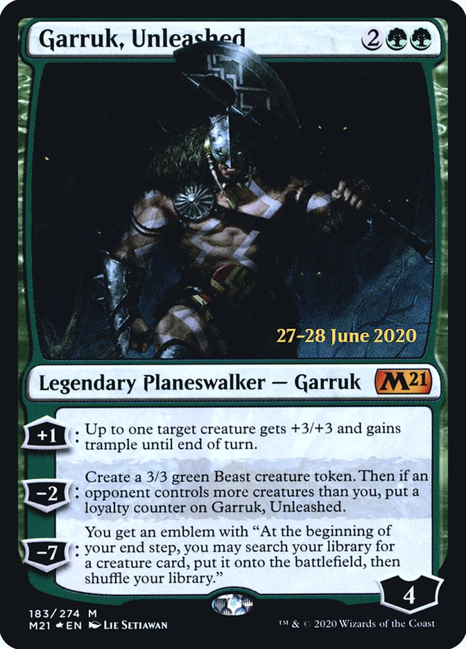 Garruk, Unleashed  [Core Set 2021 Prerelease Promos] | Fandemonia Ltd