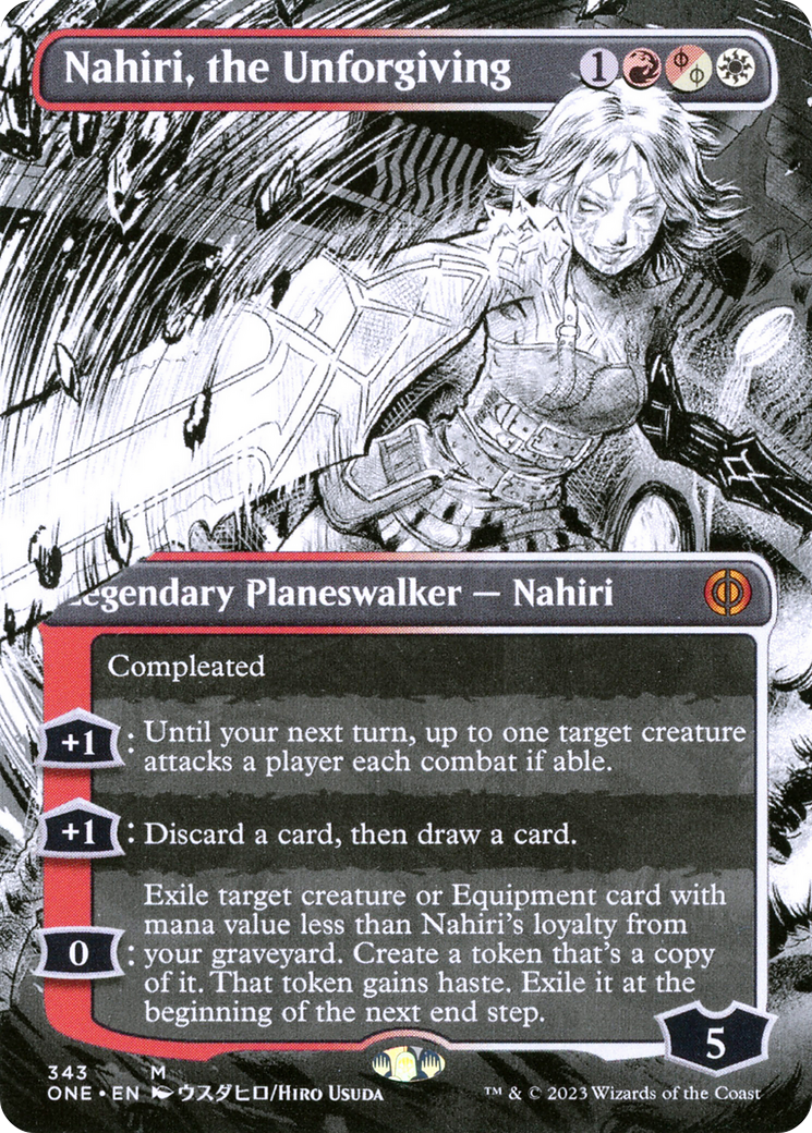 Nahiri, the Unforgiving (Borderless Manga) [Phyrexia: All Will Be One] | Fandemonia Ltd