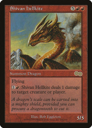 Shivan Hellkite [Urza's Saga] | Fandemonia Ltd