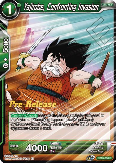 Yajirobe, Confronting Invasion (BT15-080) [Saiyan Showdown Prerelease Promos] | Fandemonia Ltd