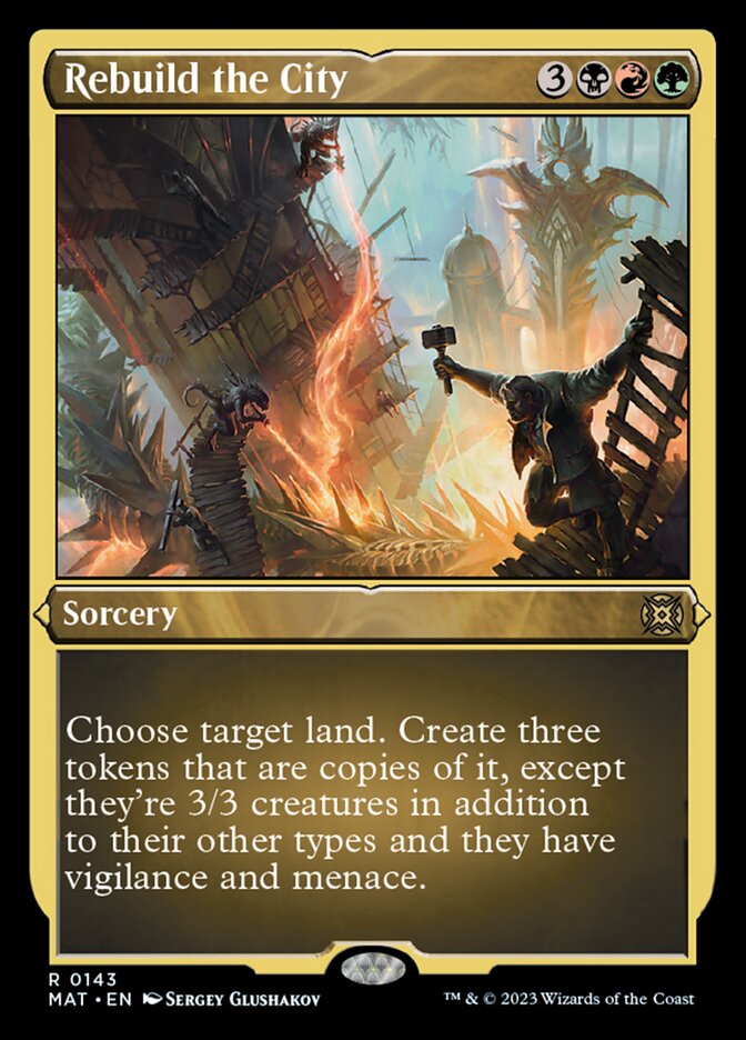 Rebuild the City (Foil Etched) [March of the Machine: The Aftermath] | Fandemonia Ltd