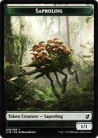 Saproling // Manifest Double-sided Token [Commander 2019 Tokens] | Fandemonia Ltd