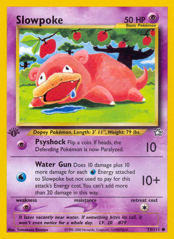 Slowpoke (73/111) [Neo Genesis 1st Edition] | Fandemonia Ltd