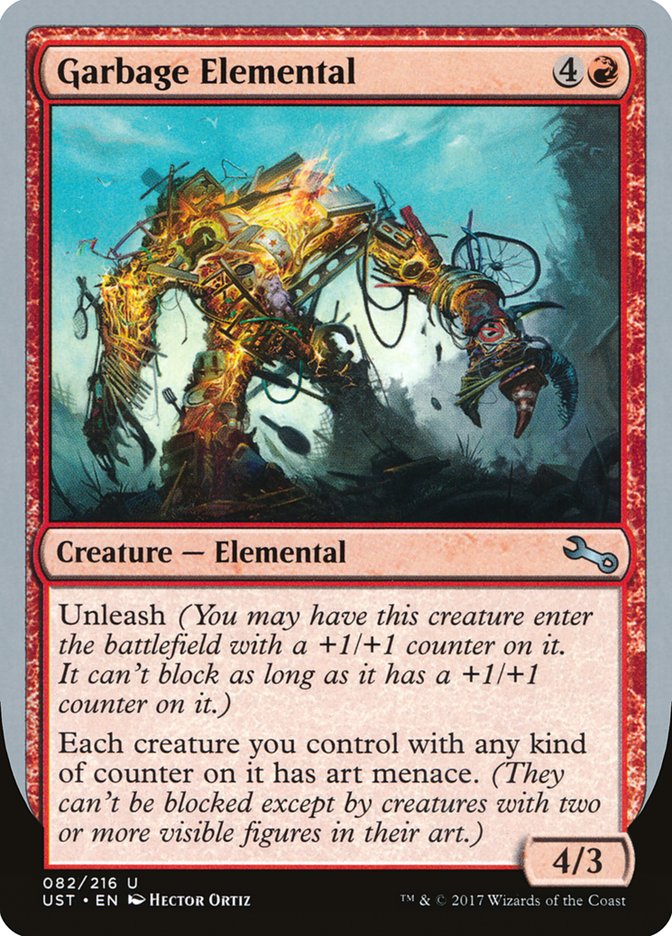 Garbage Elemental (4/3 Creature) [Unstable] | Fandemonia Ltd