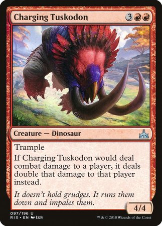 Charging Tuskodon [Rivals of Ixalan] | Fandemonia Ltd