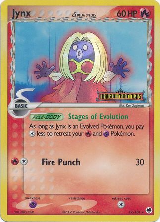 Jynx (17/101) (Delta Species) (Stamped) [EX: Dragon Frontiers] | Fandemonia Ltd