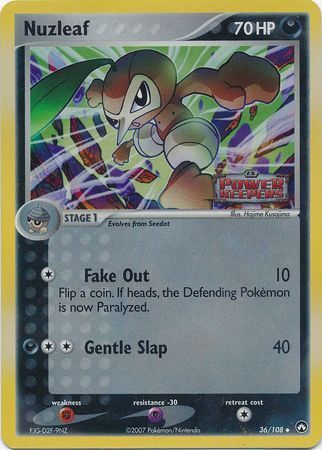 Nuzleaf (36/108) (Stamped) [EX: Power Keepers] | Fandemonia Ltd