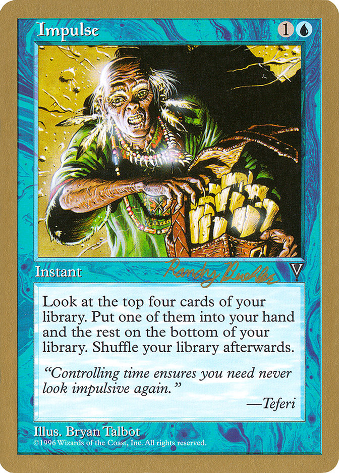 Impulse (Randy Buehler) [World Championship Decks 1998] | Fandemonia Ltd