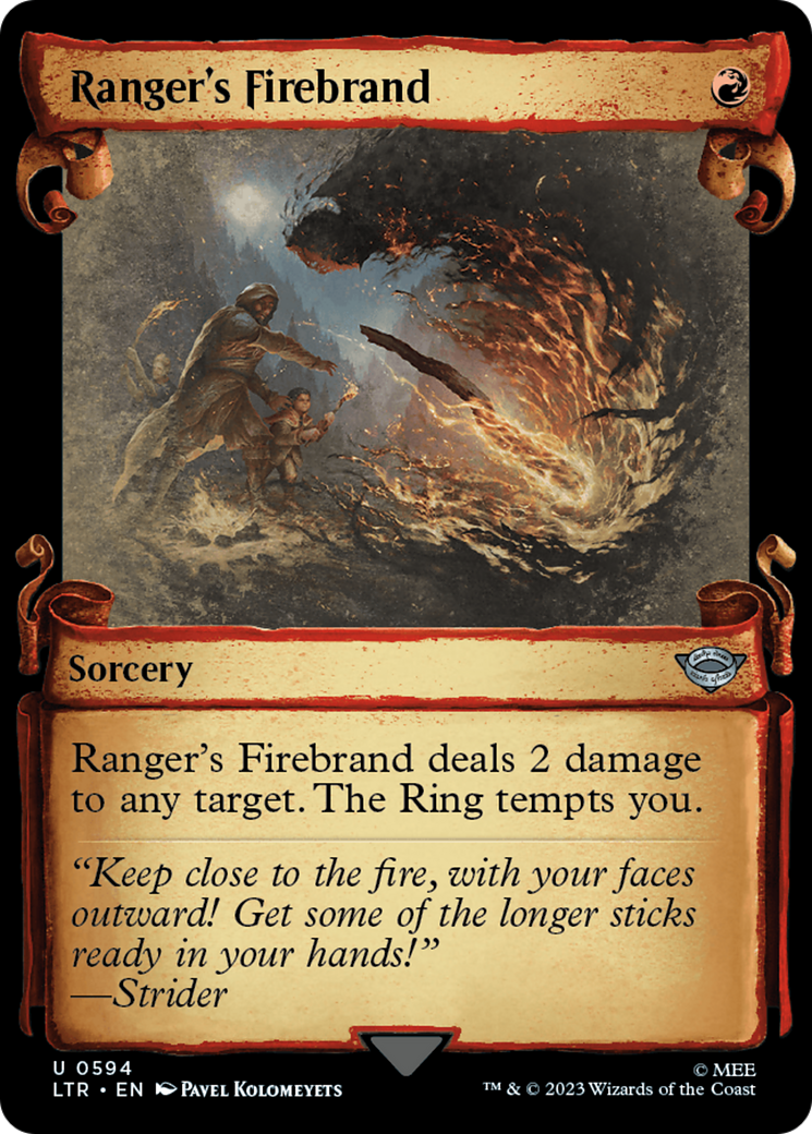 Ranger's Firebrand [The Lord of the Rings: Tales of Middle-Earth Showcase Scrolls] | Fandemonia Ltd