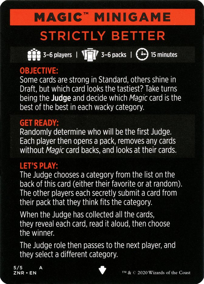 Strictly Better (Magic Minigame) [Zendikar Rising Minigame] | Fandemonia Ltd