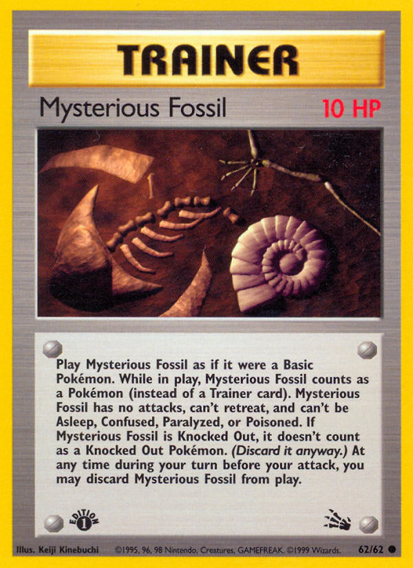 Mysterious Fossil (62/62) [Fossil 1st Edition] | Fandemonia Ltd