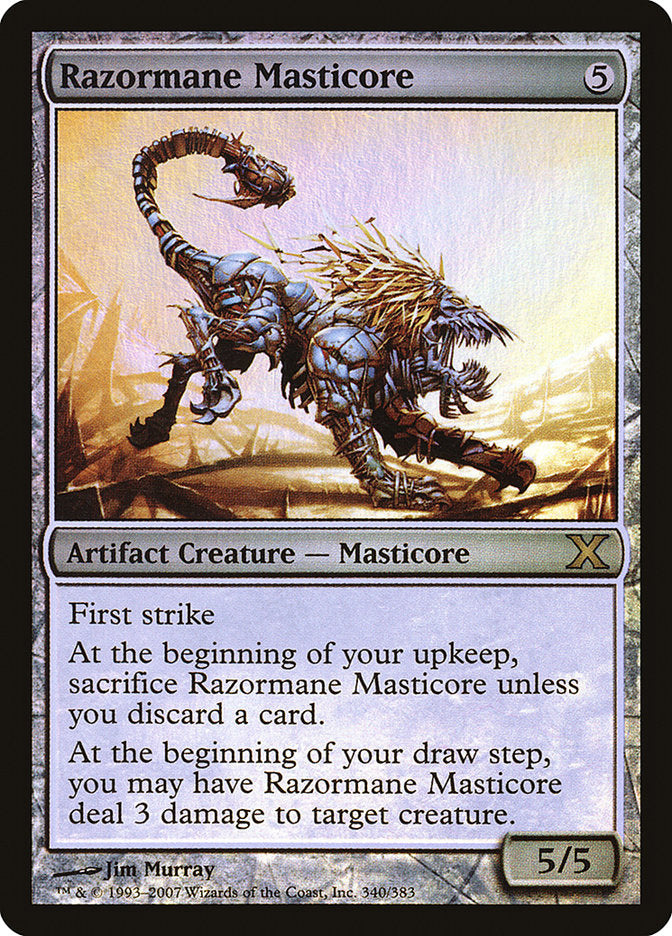 Razormane Masticore (Premium Foil) [Tenth Edition] | Fandemonia Ltd