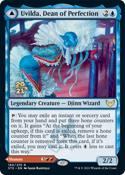 Uvilda, Dean of Perfection // Nassari, Dean of Expression [Strixhaven: School of Mages Prerelease Promos] | Fandemonia Ltd