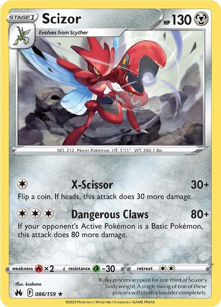 Scizor (086/159) [Sword & Shield: Crown Zenith] | Fandemonia Ltd