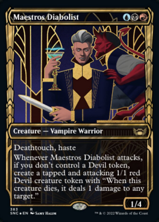 Maestros Diabolist (Showcase Golden Age Gilded Foil) [Streets of New Capenna] | Fandemonia Ltd