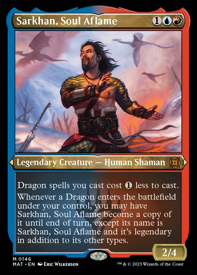 Sarkhan, Soul Aflame (Foil Etched) [March of the Machine: The Aftermath] | Fandemonia Ltd