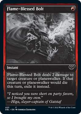 Flame-Blessed Bolt [Innistrad: Double Feature] | Fandemonia Ltd